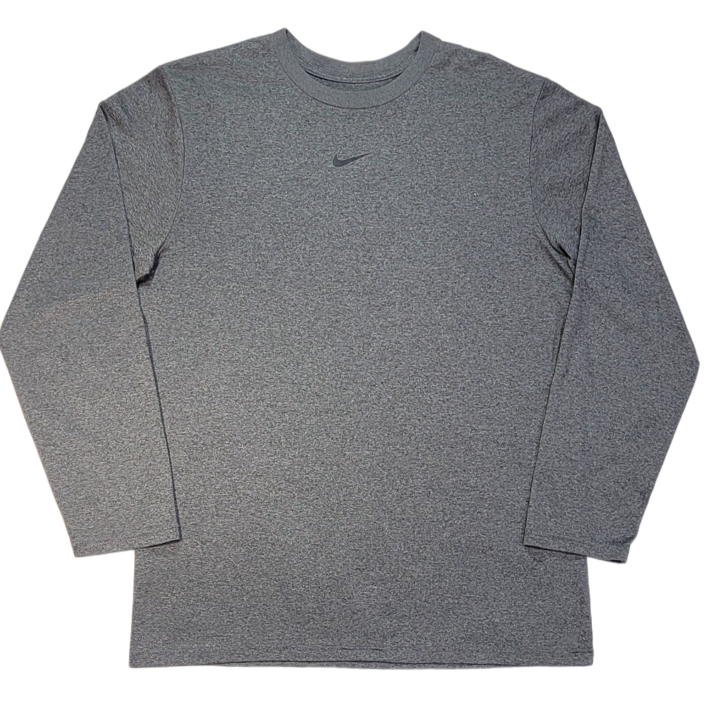 Nike Dri-Fit Medium-Weight Long Sleeve Athletic Training Shirt • Boy's XL • Grey